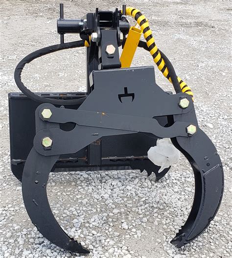 skid steer with log grapple|skid steer log grapple attachment.